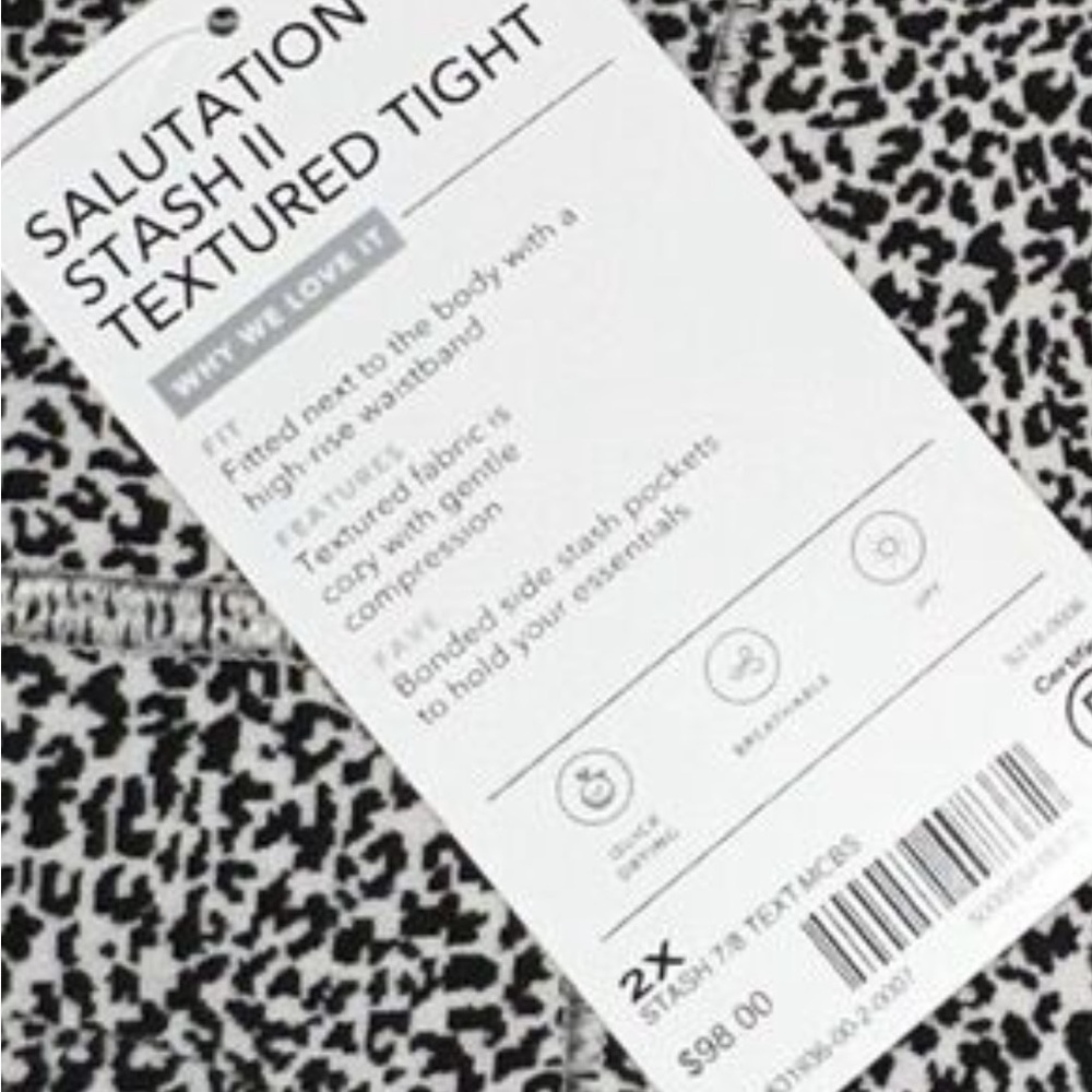 Athleta Salutation Stash Leopard Print Tights - image 3